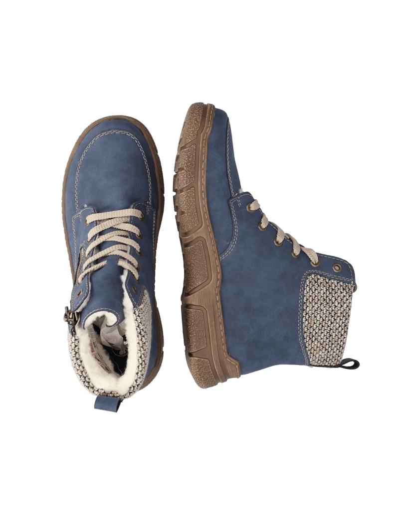 Rieker-Schnürboot-blau
