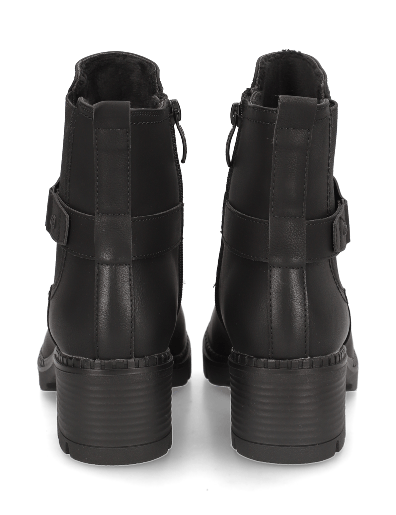 RELIFE-Lederimitat-Stiefelette-schwarz