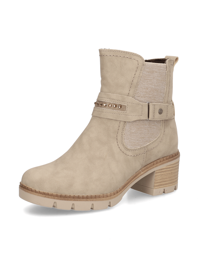 RELIFE-Lederimitat-Stiefelette-schwarz