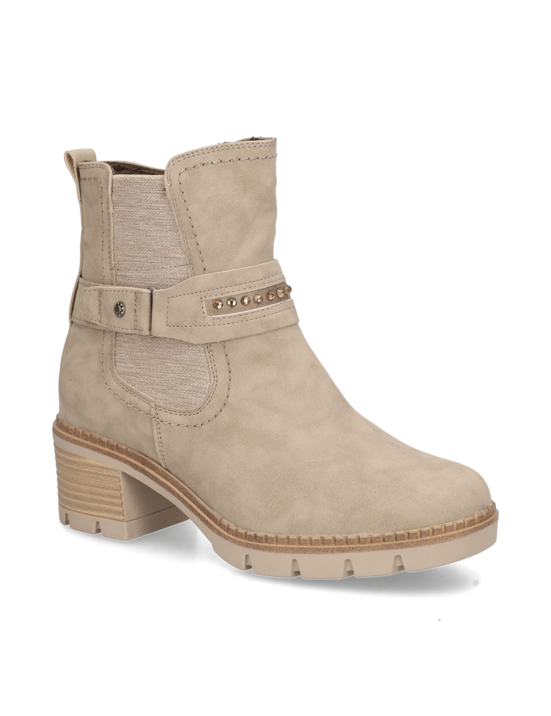 RELIFE-Lederimitat-Stiefelette-schwarz