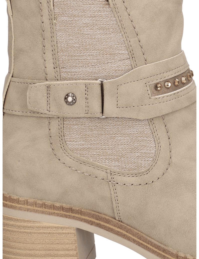 RELIFE-Lederimitat-Stiefelette-schwarz