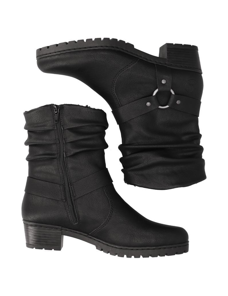 Rieker-Stiefelette-schwarz