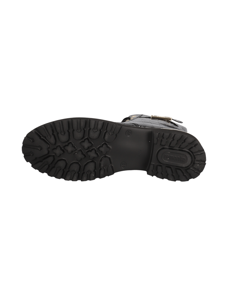 Remonte-Schnürstiefelette-schwarz
