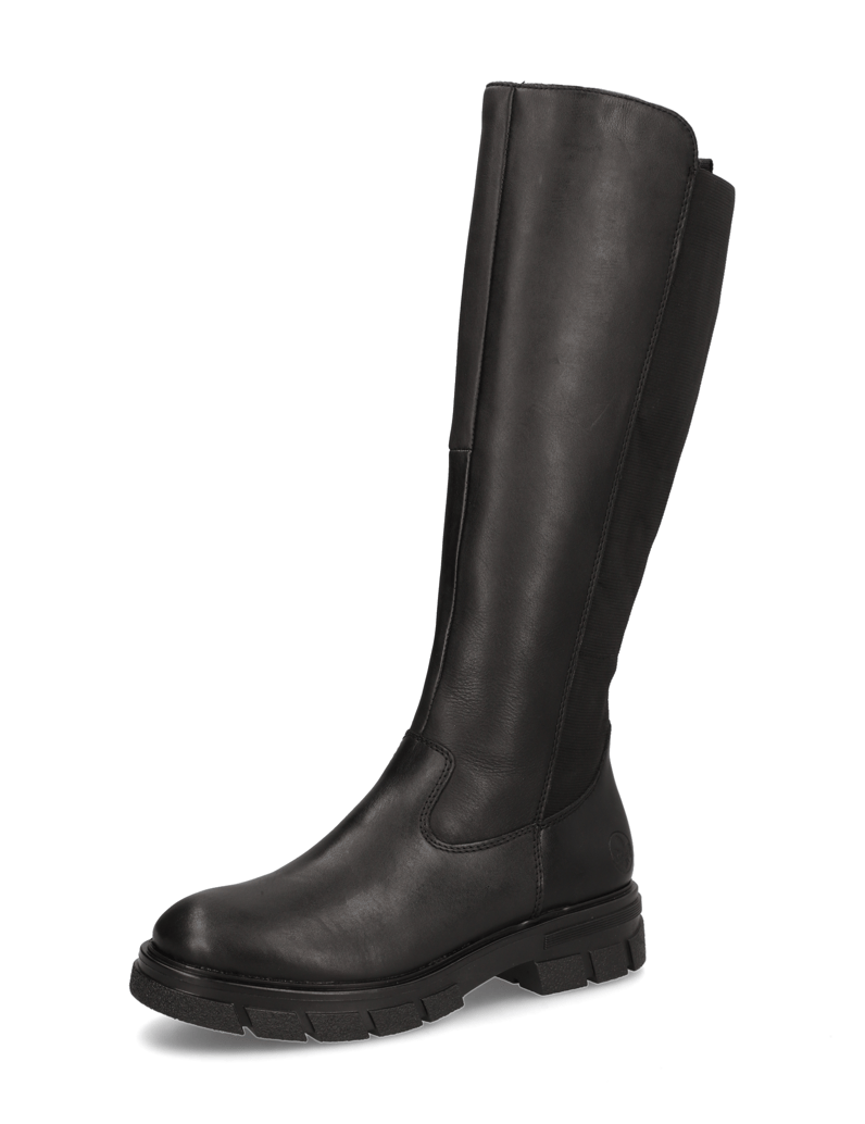 Rieker-Glattleder-Stiefel-schwarz