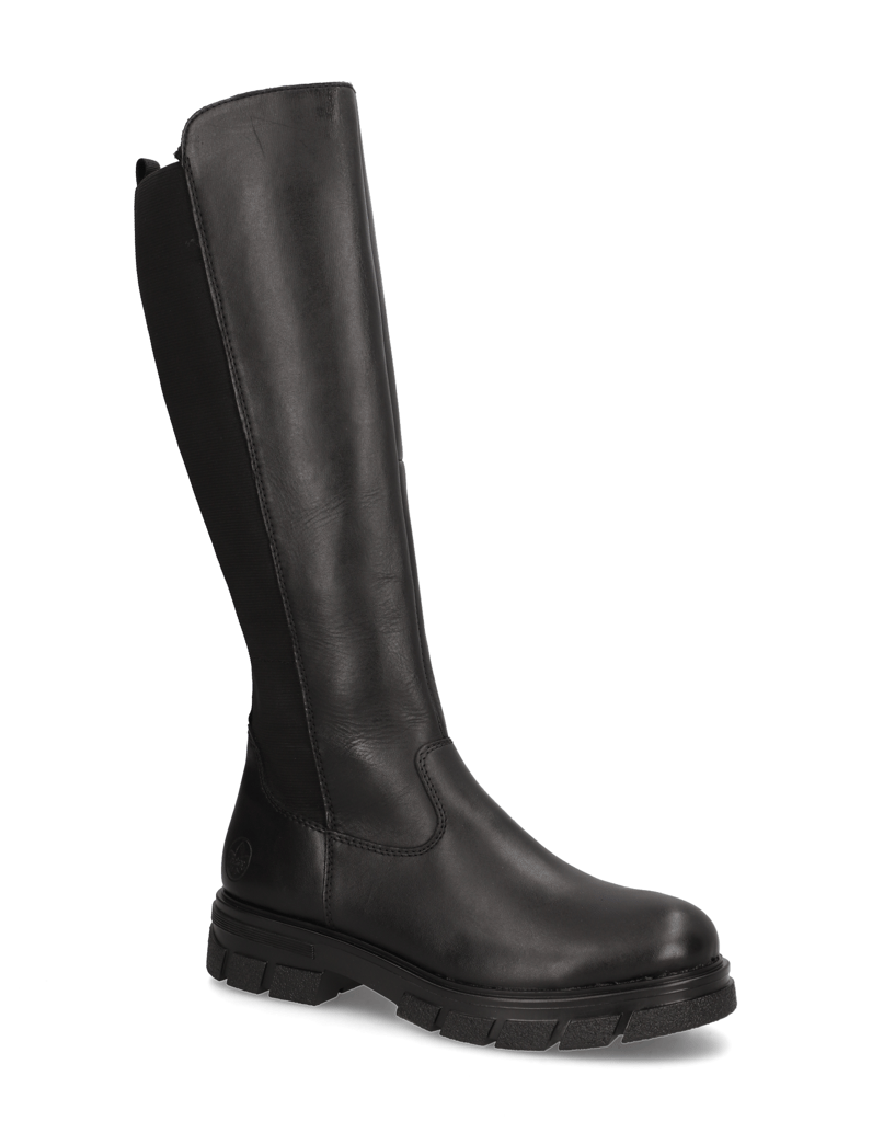 Rieker-Glattleder-Stiefel-schwarz