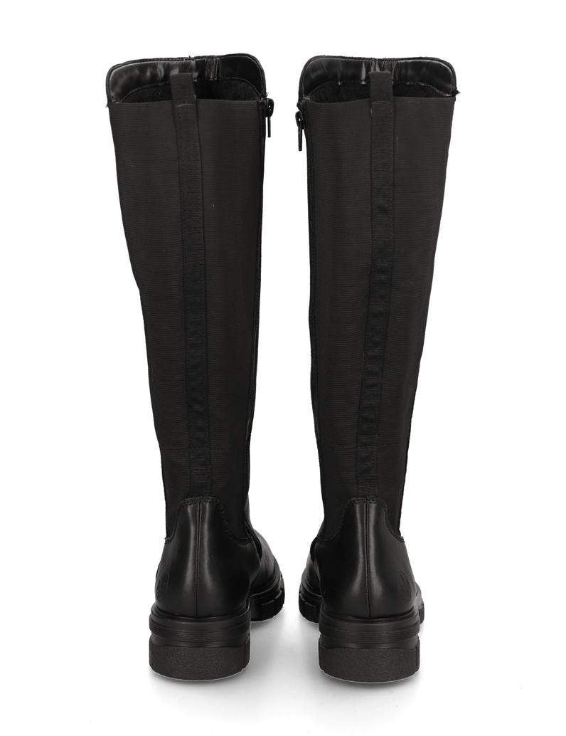 Rieker-Glattleder-Stiefel-schwarz