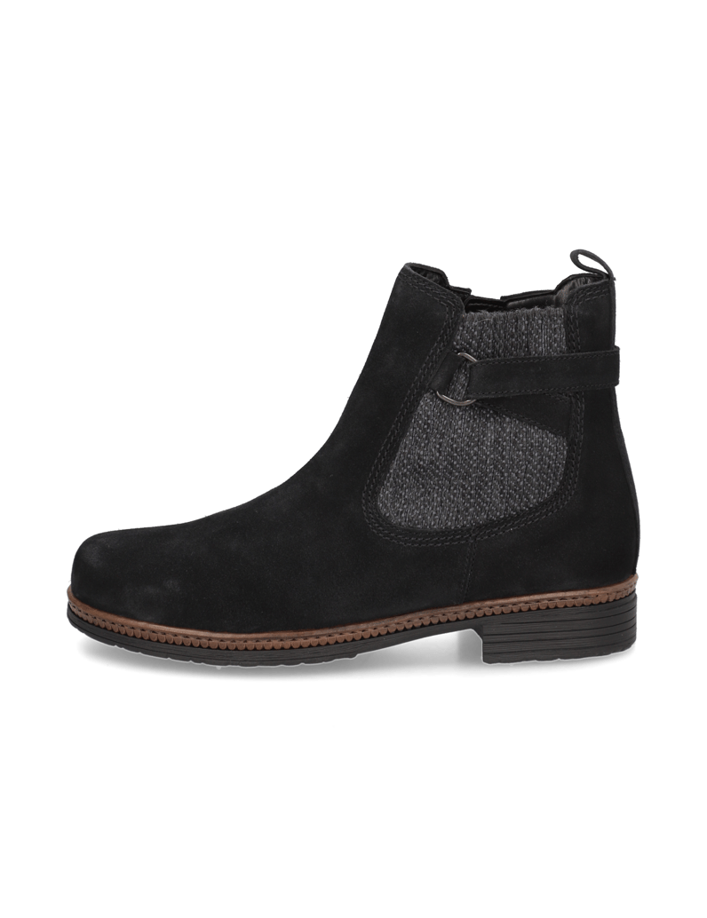 Gabor-Veloursleder-Chelsea-Boot-schwarz