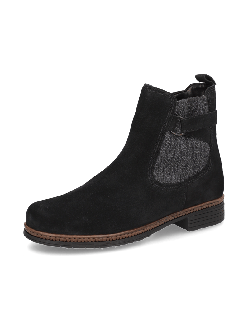 Gabor-Veloursleder-Chelsea-Boot-schwarz