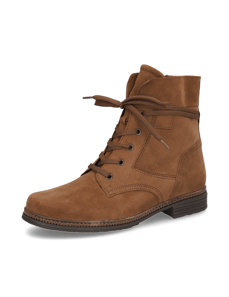 Gabor-Veloursleder-Schnürboot-schwarz