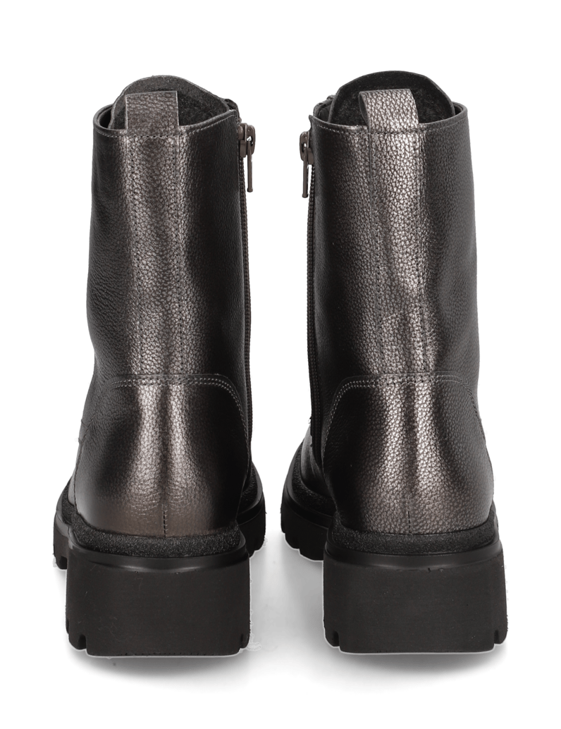 Gabor-Glattleder-Schnürboot-silber