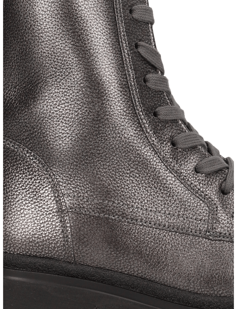 Gabor-Glattleder-Schnürboot-silber