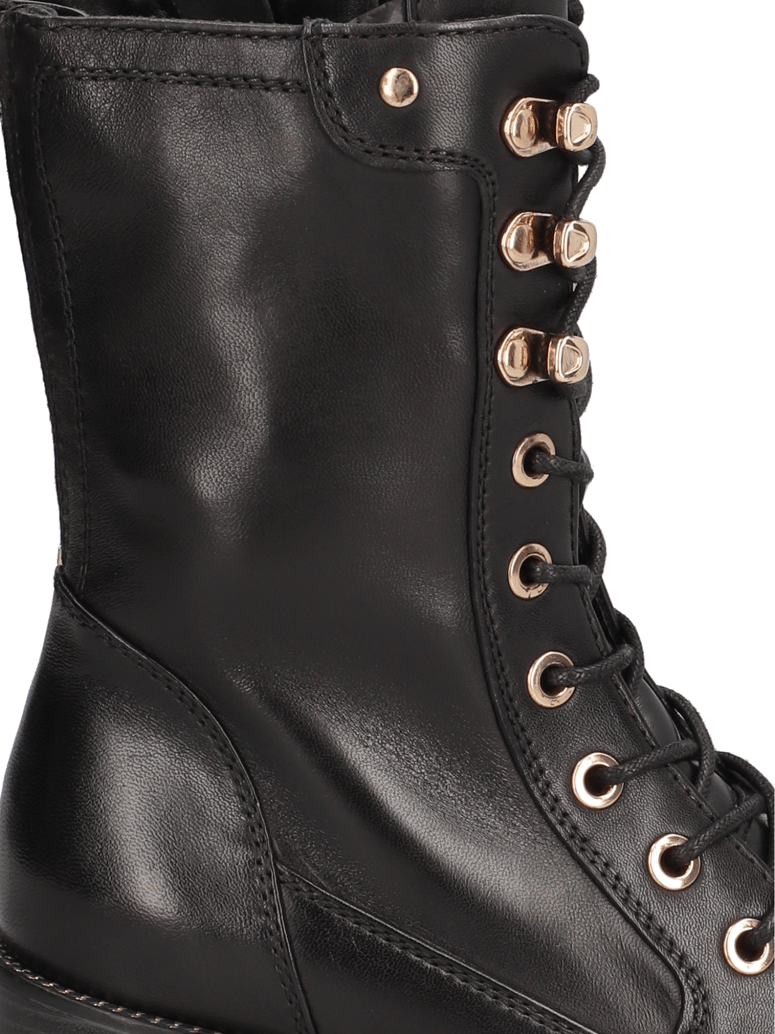 POE-Glattleder-Schnürstiefelette