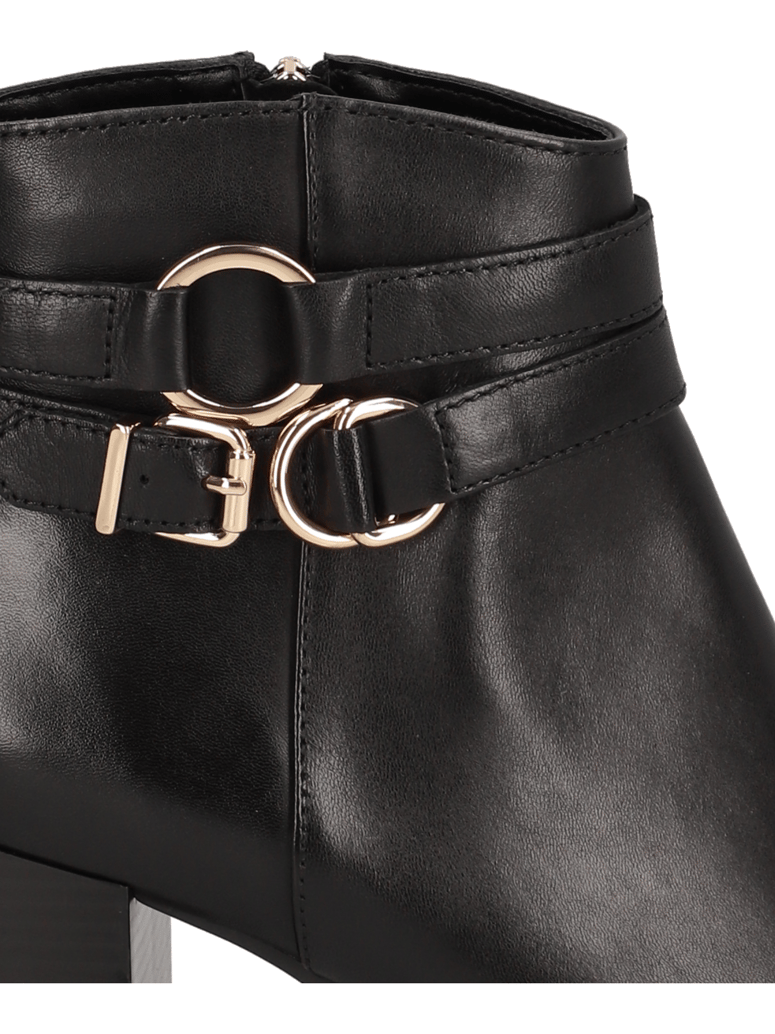 POE-Glattleder-Stiefelette