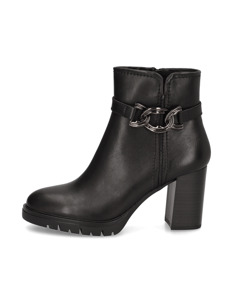 Lazzarini-Glattleder-Stiefelette-schwarz
