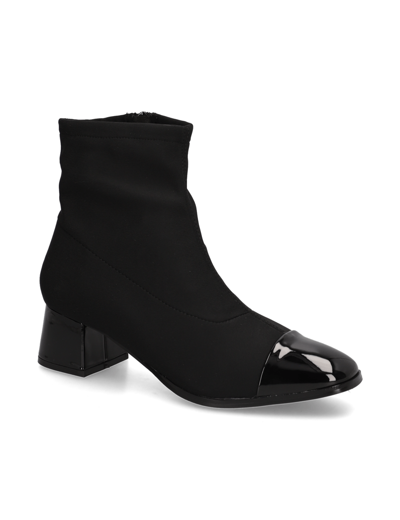 Lazzarini-Textil-Stiefelette-schwarz