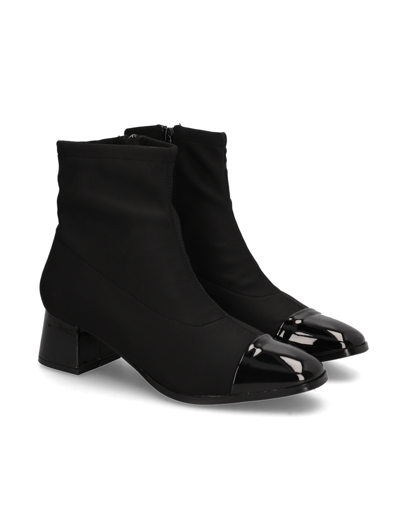 Lazzarini-Textil-Stiefelette-schwarz