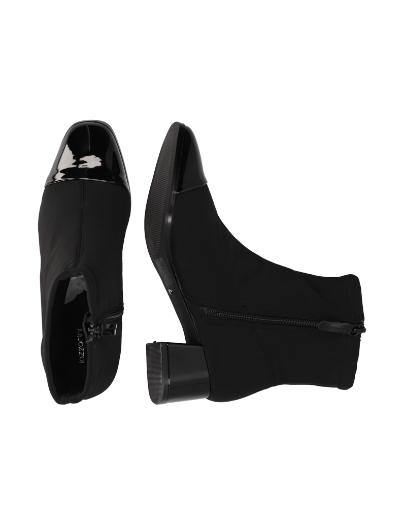 Lazzarini-Textil-Stiefelette-schwarz