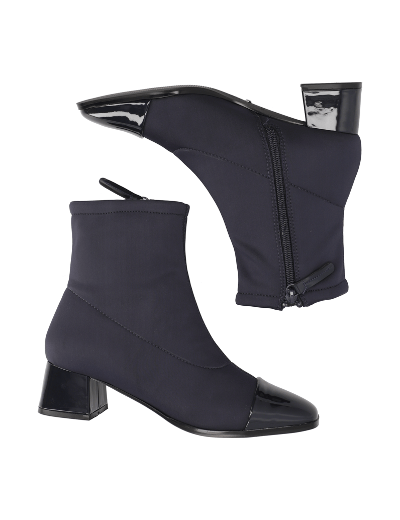 Lazzarini-Textil-Stiefelette-schwarz