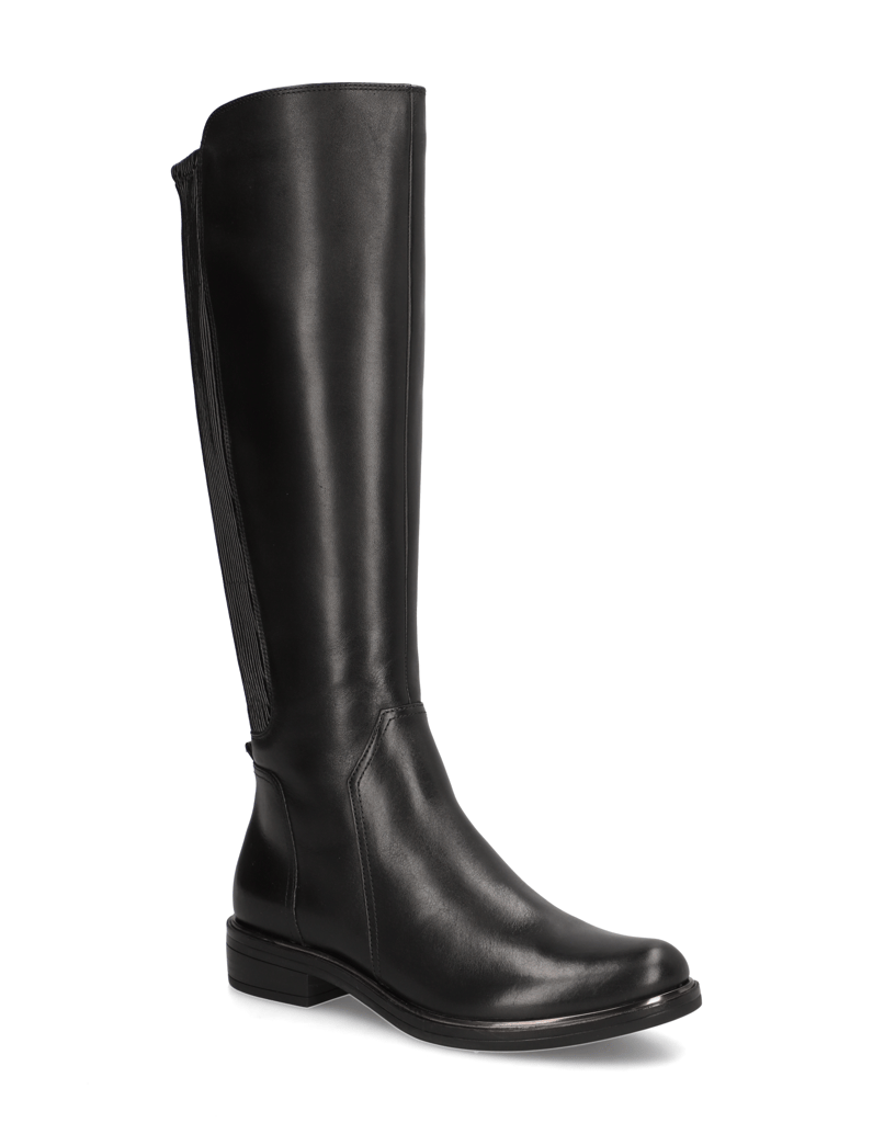 POE-Glattleder-Stiefel-schwarz