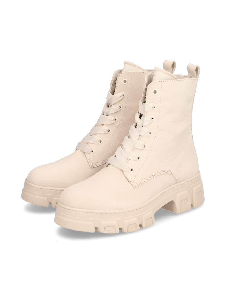 TAMARIS-Nubukleder-Schnürboot-beige