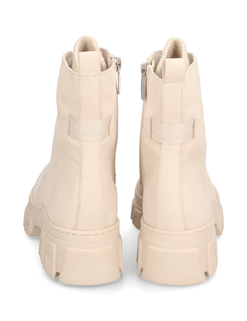 TAMARIS-Nubukleder-Schnürboot-beige