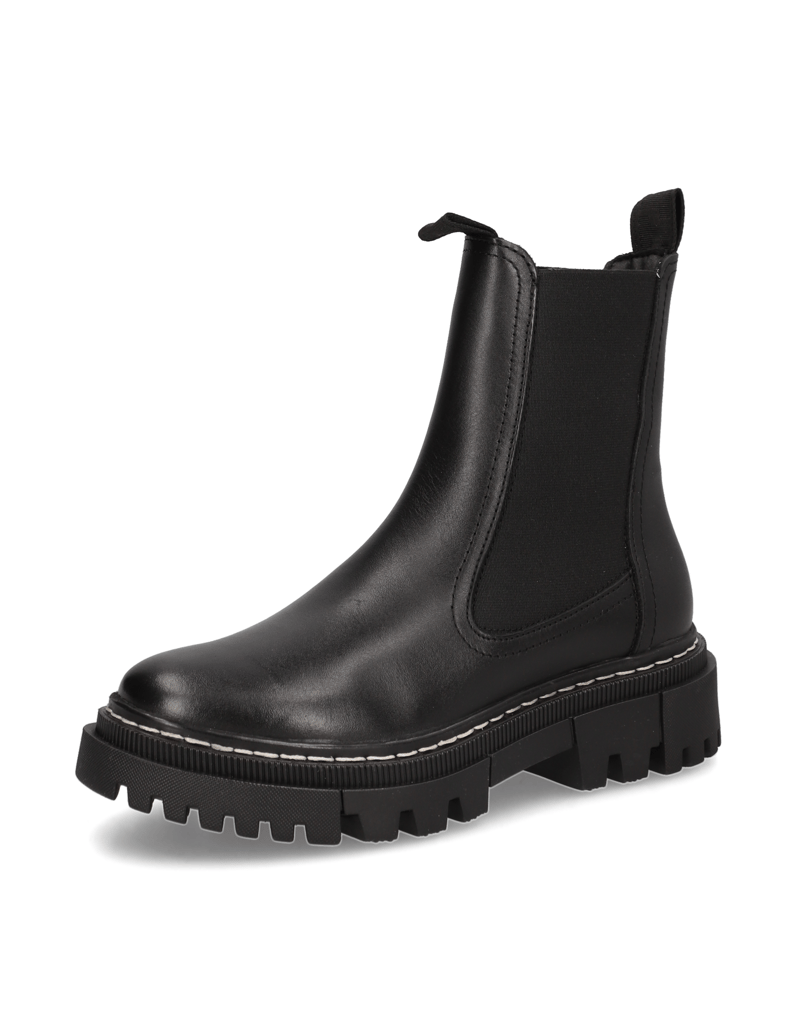 TAMARIS-Glattleder-Chelsea-Boot-schwarz
