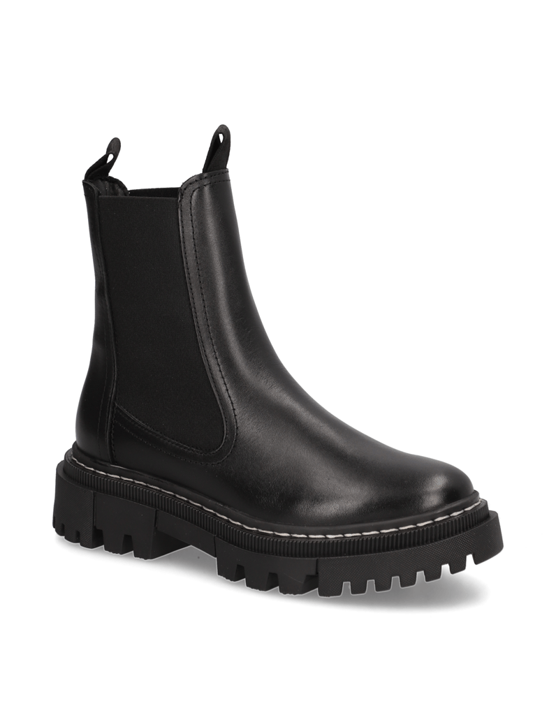 TAMARIS-Glattleder-Chelsea-Boot-schwarz