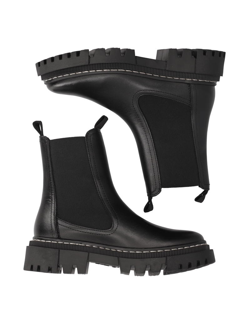 TAMARIS-Glattleder-Chelsea-Boot-schwarz