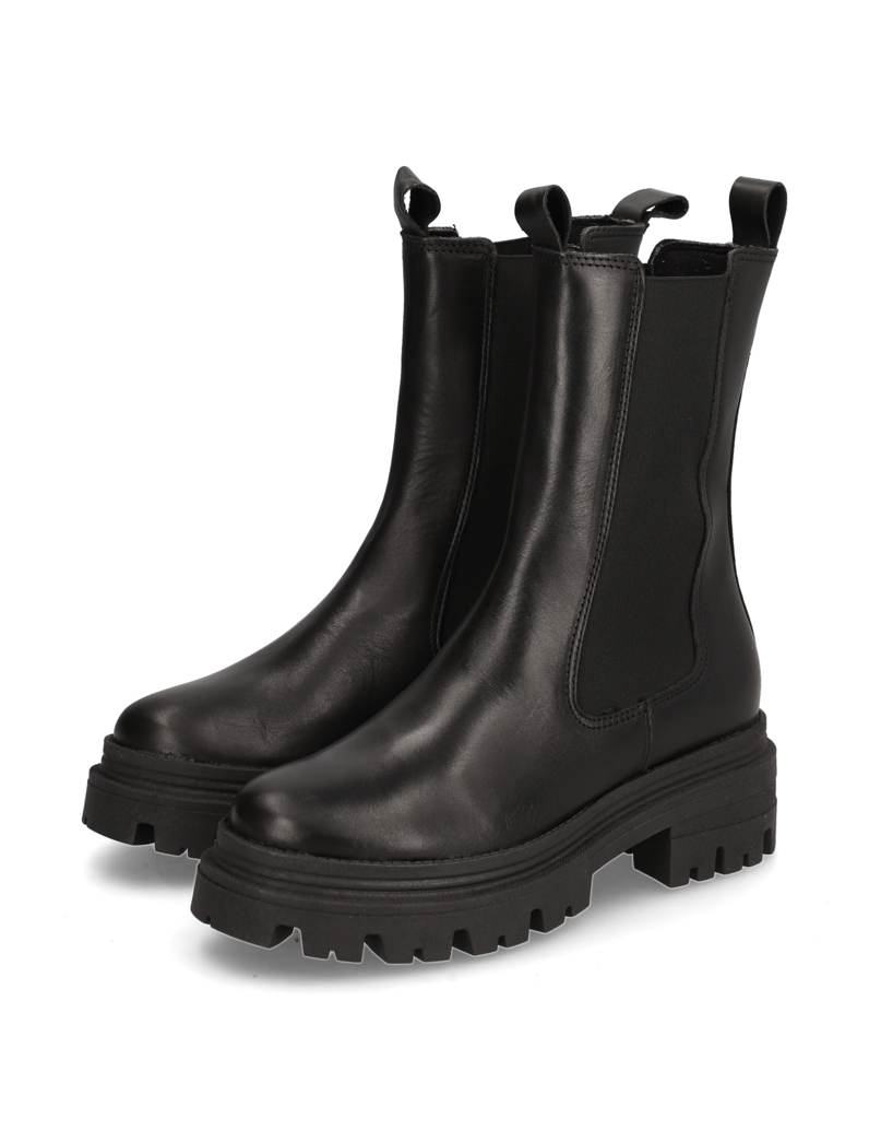 TAMARIS-Glattleder-Chelsea-Boot-schwarz