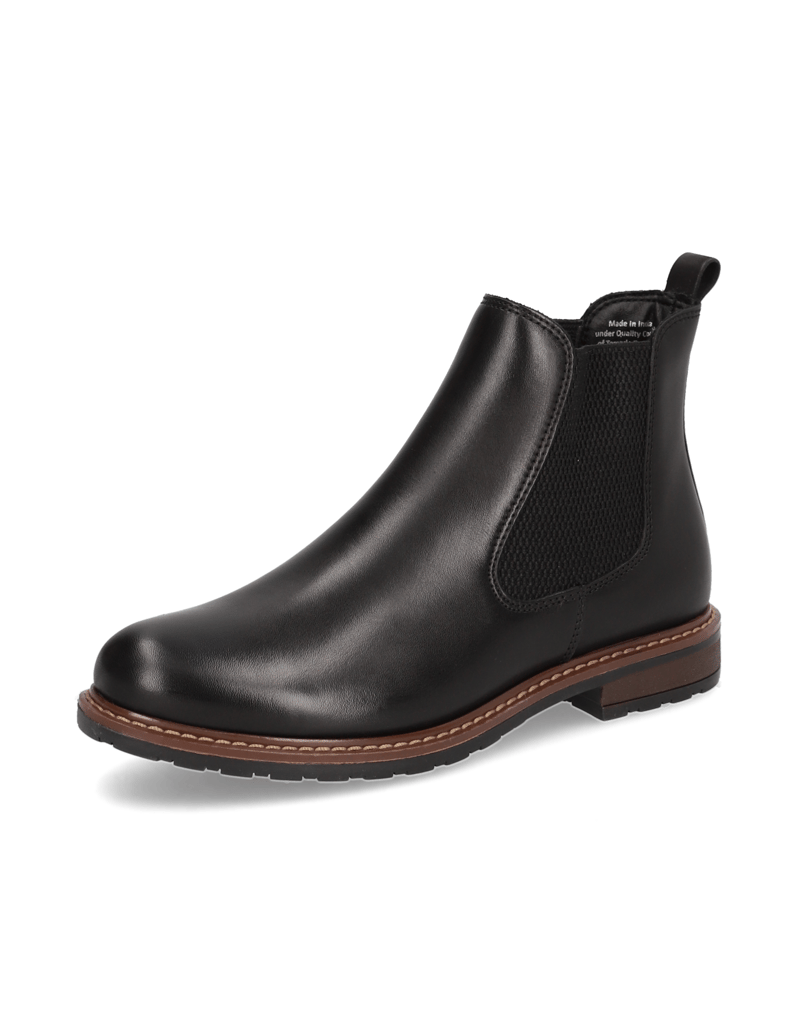 TAMARIS-Glattleder-Chelsea-Boot-schwarz