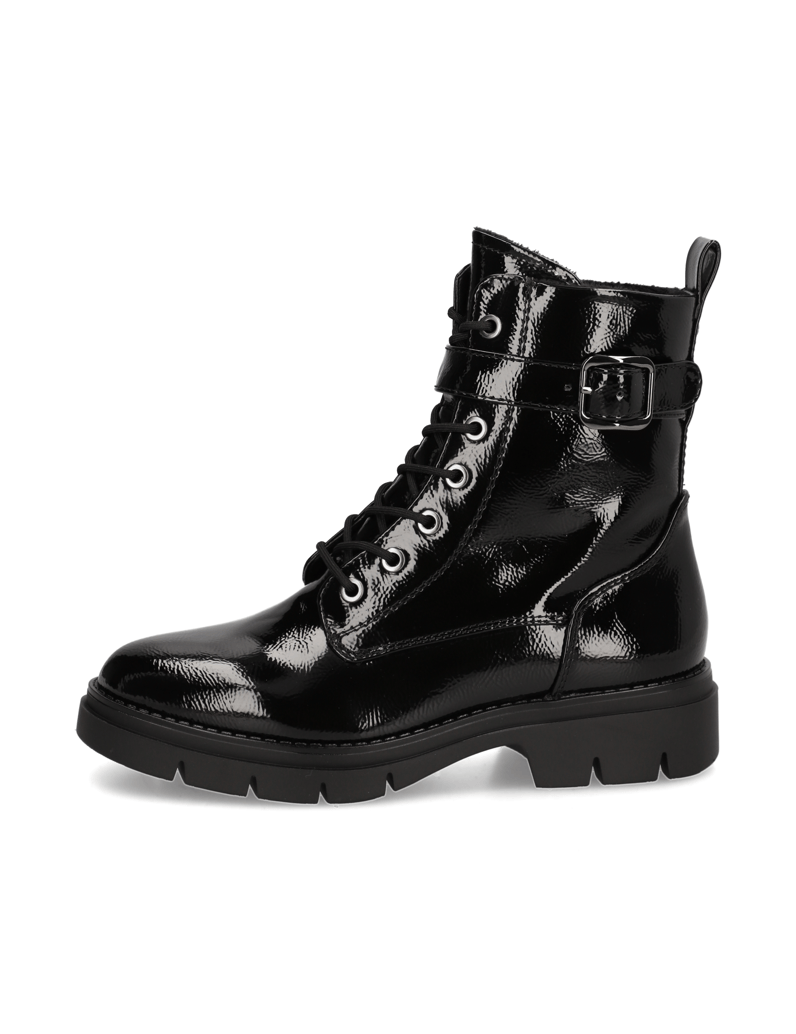 TAMARIS-Lederimitat-Schnürboot-beige