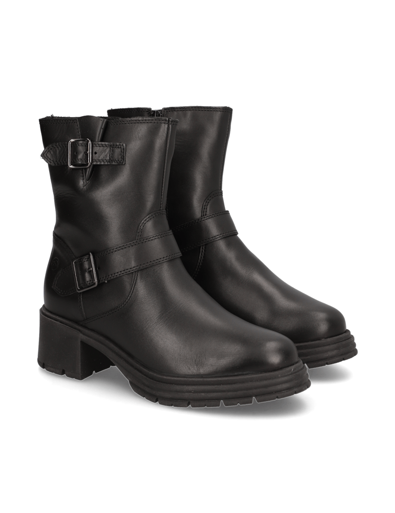 TAMARIS-Glattleder-Boot-schwarz