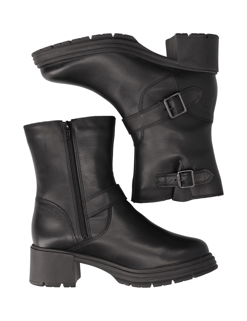 TAMARIS-Glattleder-Boot-schwarz