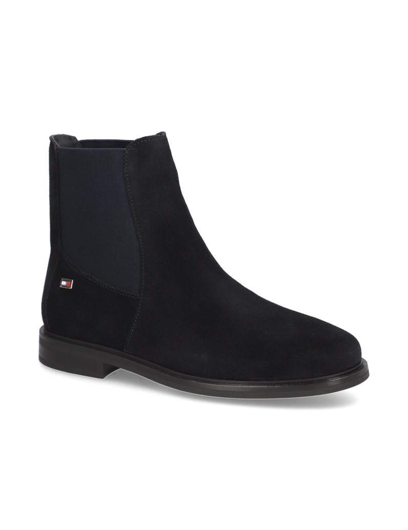 Tommy-Hilfiger-FLAG-SUEDE-LOW-CHELSEA-blau