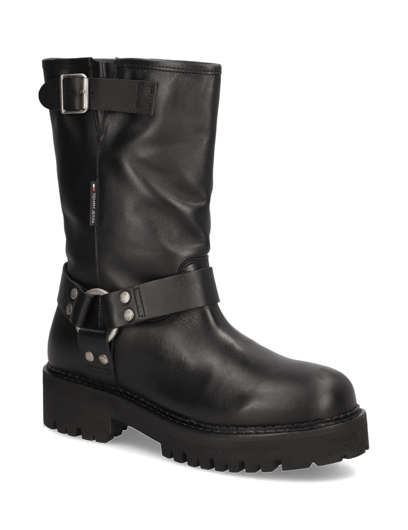 Tommy-Jeans-TJW-URBAN-BIKER-BOOTLEATHER-schwarz