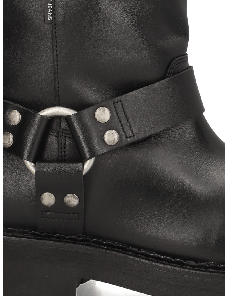 Tommy-Jeans-TJW-URBAN-BIKER-BOOTLEATHER-schwarz