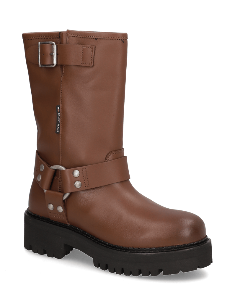 Tommy-Jeans-TJW-URBAN-BIKER-BOOTLEATHER-schwarz
