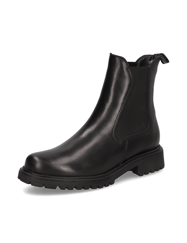 TAMARIS-Glattleder-Chelsea-Boot-schwarz