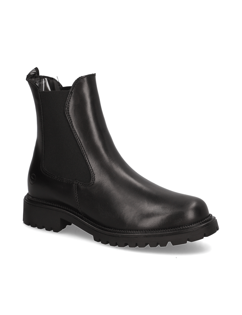 TAMARIS-Glattleder-Chelsea-Boot-schwarz