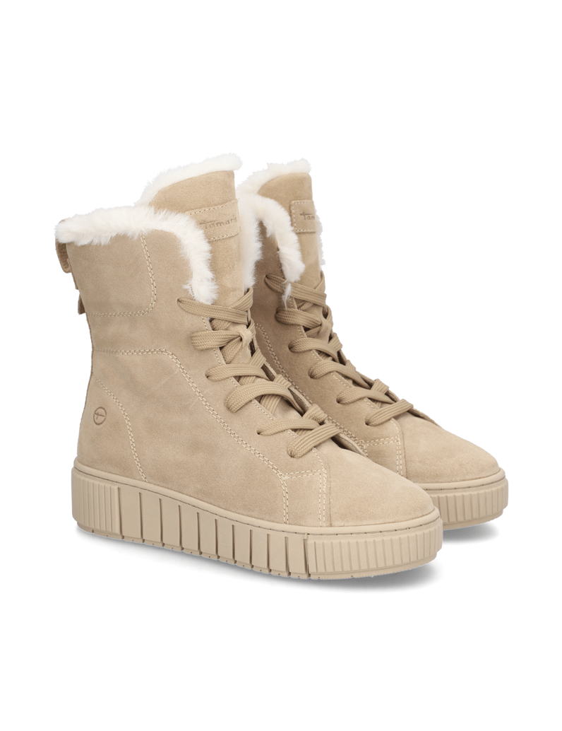 TAMARIS-Schnürboot-beige