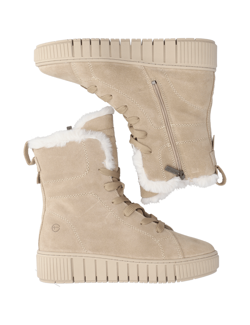 TAMARIS-Schnürboot-beige