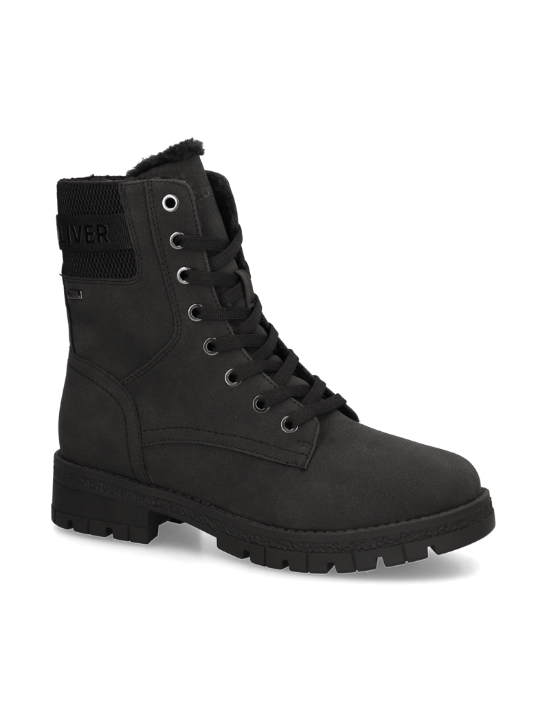 S.Oliver-Schnürboot-schwarz