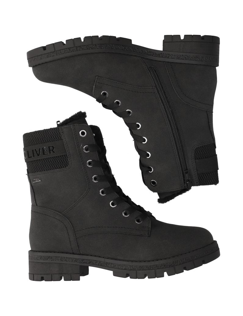 S.Oliver-Schnürboot-schwarz