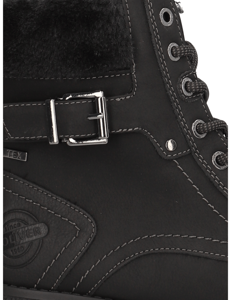 S.Oliver-Schnürboot-schwarz