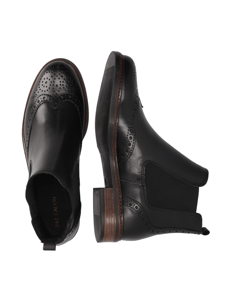 Pat-Calvin-Glattleder-Chelsea-Boot-schwarz