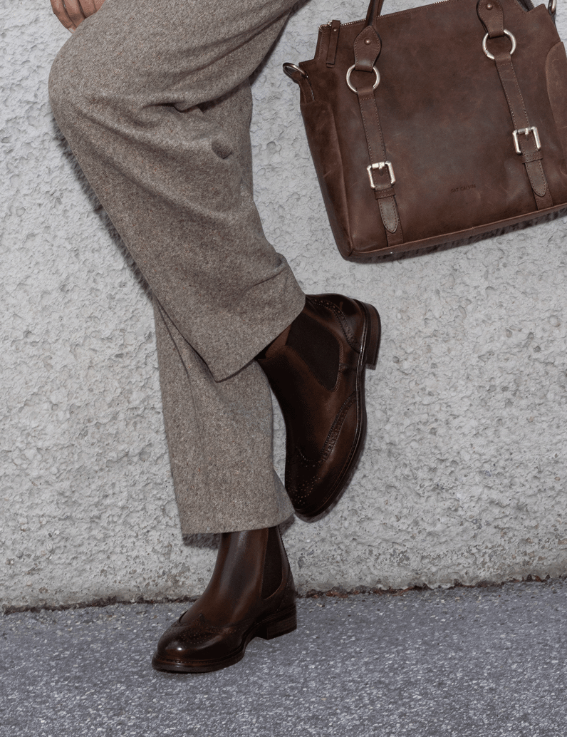 Pat-Calvin-Glattleder-Chelsea-Boot-schwarz