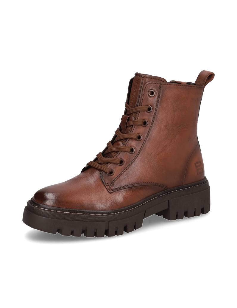 TT.-BAGATT-Glattleder-Schnürboot-cognac