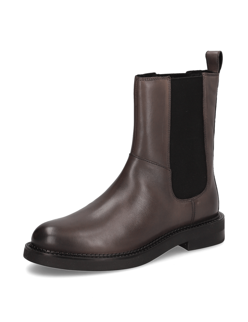 GEOX-Glattleder-Chelsea-Boot-grau