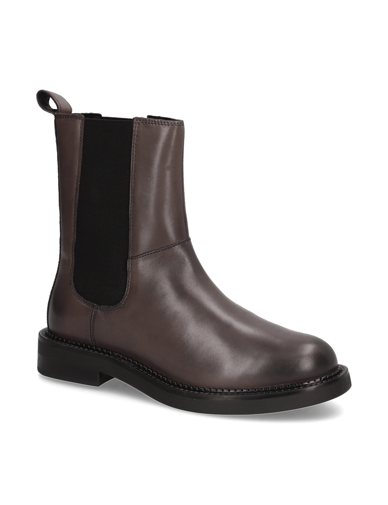 GEOX-Glattleder-Chelsea-Boot-grau