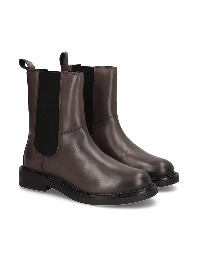 GEOX-Glattleder-Chelsea-Boot-grau